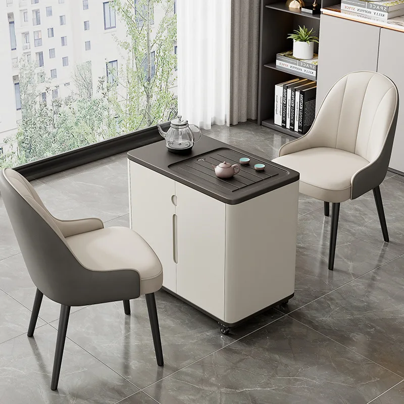 Household Mobile Tea Table, Small Cart, Integrated Kettle, Fire Stone, Intelligent Kung Fu  Table,  Table,  Cabinet