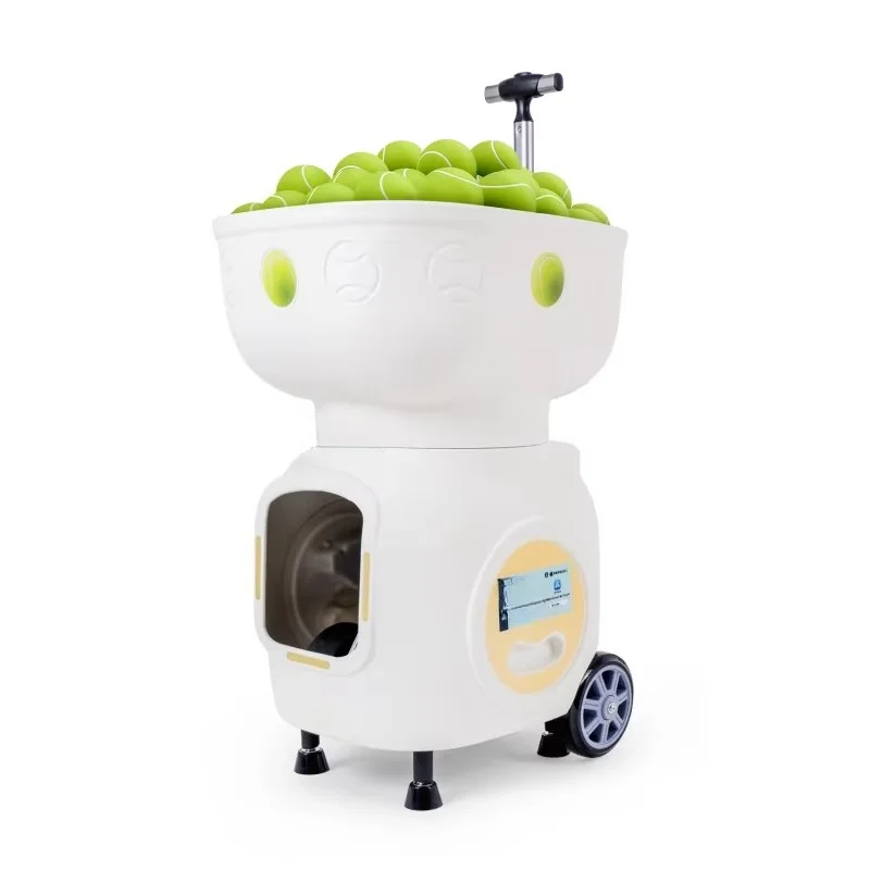 New automatic T2403A short-range tennis machine launcher for indoor practice with remote control.