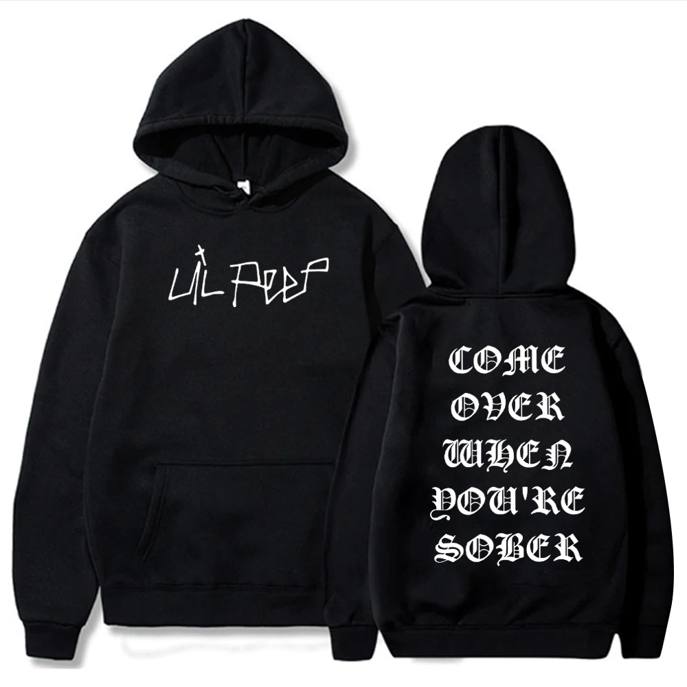 

Lil Peep Hoodie Lil Peep Come Over When You're Sober Hoodie Lil Peep Merch Fan Gift Unisex Pullover Tops Streetwear