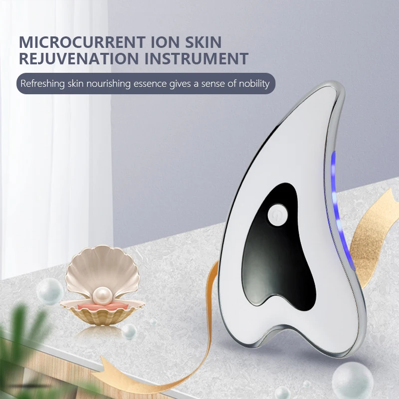 Microcurrent Face Lift Machine USB Charge Electric Guasha Massage Scraping Galvanic Beauty Skin Lifting Facial Body Massager