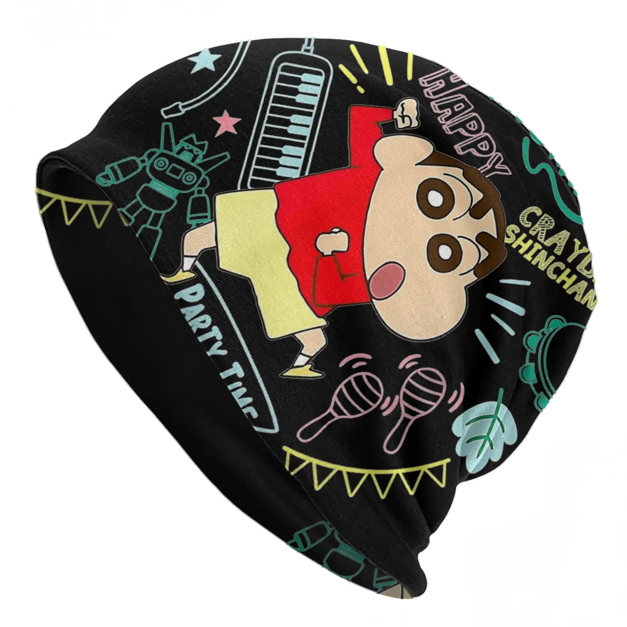 Crayons Shin-chans Caps  Casual Autumn Winter Ski Skullies Beanies Hats Spring Warm Thermal Elastic Bonnet Knitted Hat
