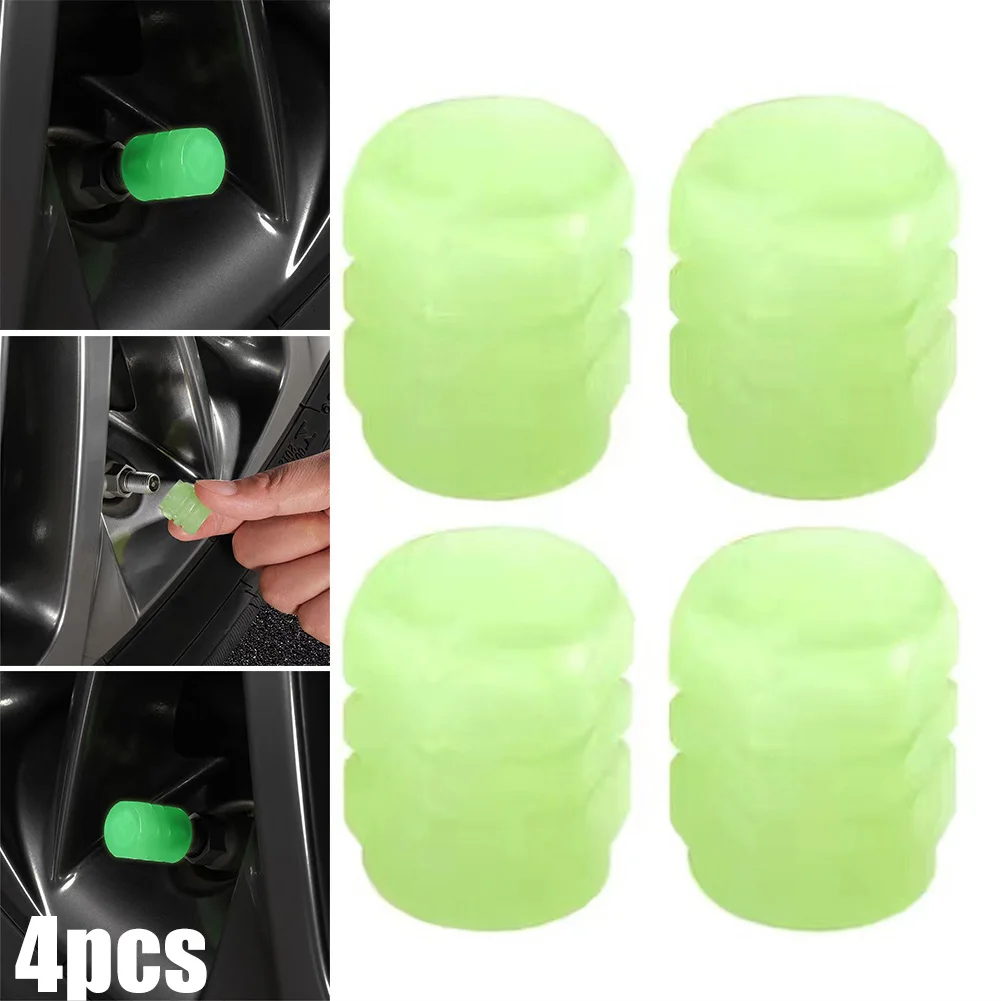 Tire Valve Cap Popular Portable Prank Vehicle 10g Wheel Dust Cover Eye-catching Glow Interesting Luminous Part