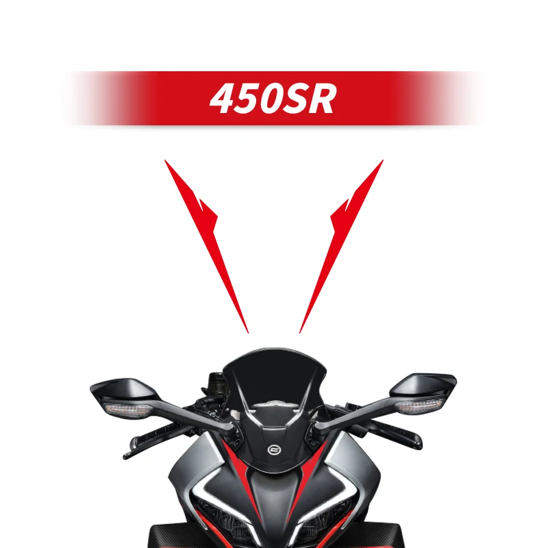 Used For CFMOTO 450SR Motorcycle Head Decoration Line Pattern Stickers Kits Scratch Occlusion Decals Can Choose Style