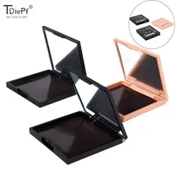 1Pcs Square  Empty Magnet Eye Shadow Case Cosmetics Palette Eyeshadow Blusher DIY Beauty Makeup Box Makeup Dispensing Make Box