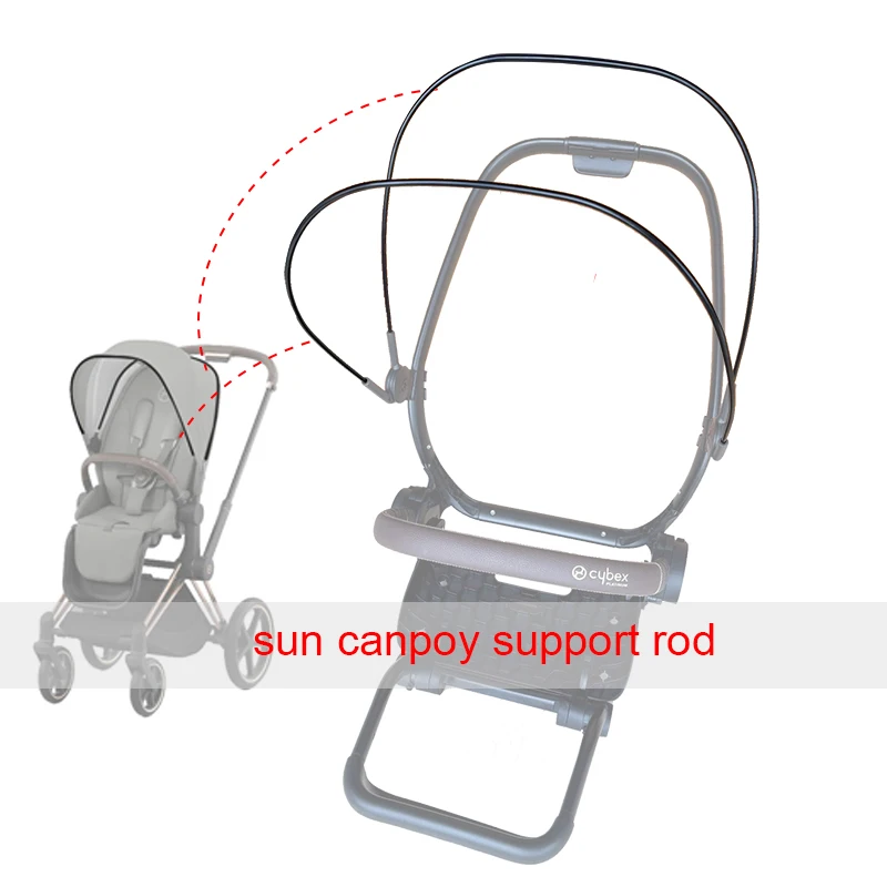 Buggy Sun Awning Support Rod For Cybex Priam 3/4 Mios 2/3 Canopy Frame Roof Strut Baby Stroller Seat Sunshade Support Bar