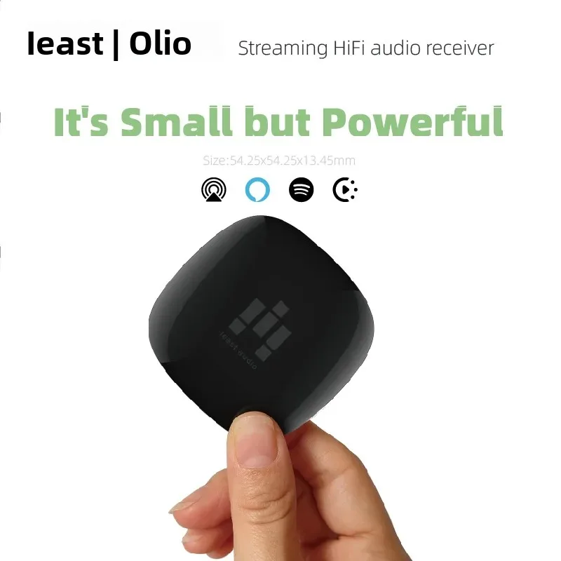 

IEAST Olio Wireless Audio Music Streamer 2.4G/5G WiFi & Bluetooth 5.0 Receiver Airplay 2 Multiroom within Tidal Connect