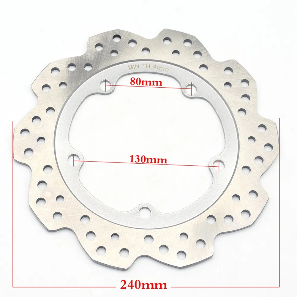 240mm For HONDA NC750X NC700X NC750S NC700S CTX700 NC700D NC750D Integra Motorcycle Rear Wheel Brake Disc Rotor NC700 NC750 S/X