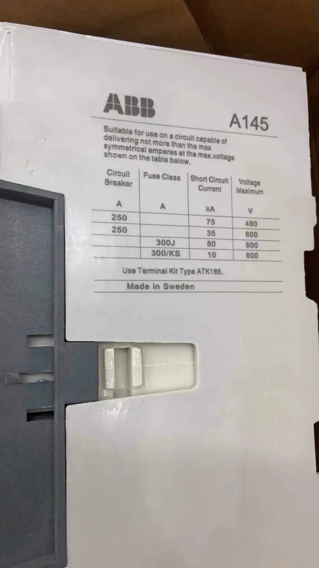 Imagem -03 - Abb ac Contator A1453011 220v Novo