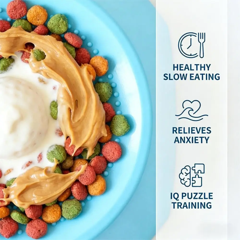 Enrichment PP Slow Feeder Dog Bowls Healthy Digestion Durable Dog Licking Anxiety Relief Lick Bowl Pet Feeding