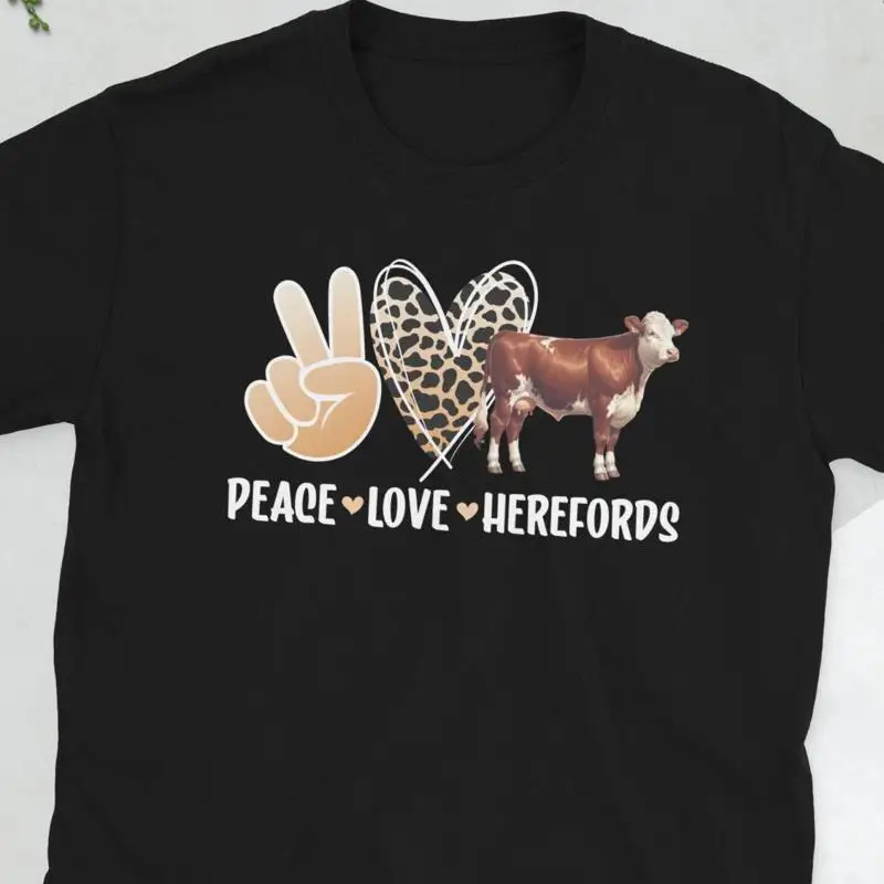Cute Hereford Cow Lover Cattle s T Shirt