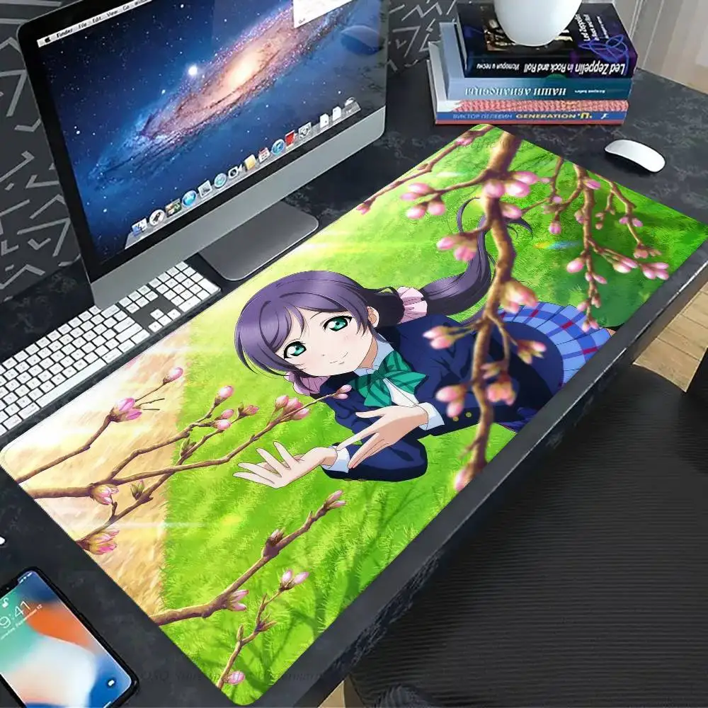 TojoNozomi Anime Love Live Mousepad Non-slip Suitable For Office Computers Laptops E-sports Game Desk Mats XXL Keyboard