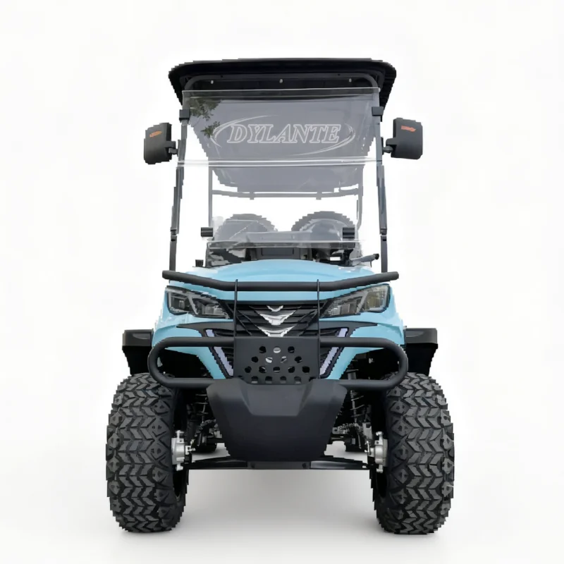 الصين الصانع باستمرار 60 فولت 4KW مخصص على الطرق الوعرة سيارة كهربائية سرعة 4 مقعد عربة جولف كهربائية محمولة