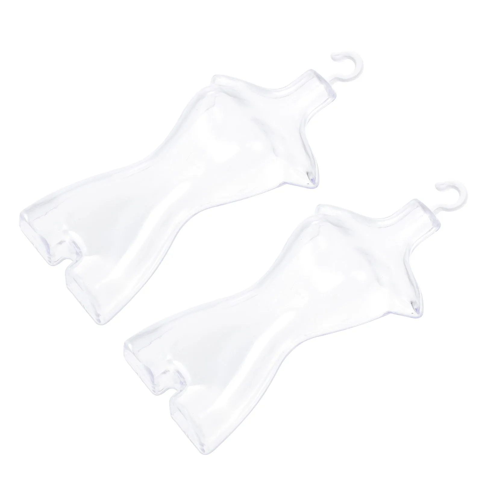 

2 шт. Прозрачные мини-манекены для демонстрации платьев, тонкая работа, особая форма, привлекательный декор, вешалка для одежды