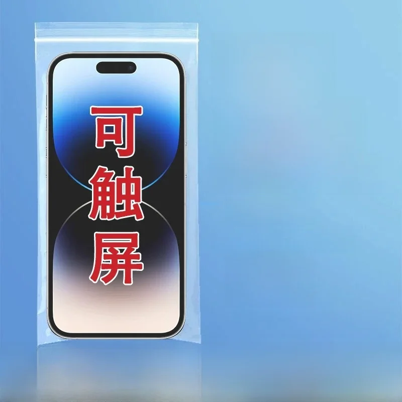 capa-protetora-de-plastico-descartavel-a-prova-d'Agua-e-poeira-para-celular-com-tela-sensivel-ao-toque-para-atividades-ao-ar