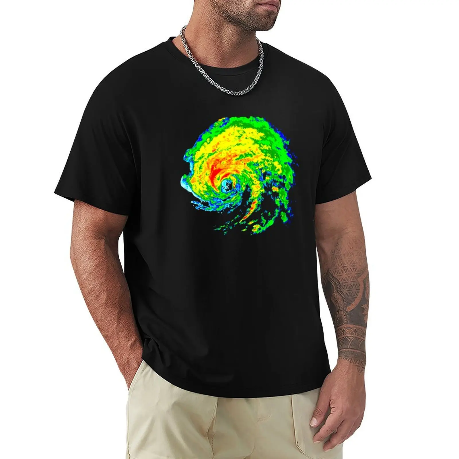 Meteorologist Storm Hunter Meteorology Student Weather Radar Image T-Shirt Fitness Quick Dry Short Sleeve Top