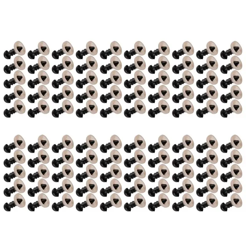 Fine Workmanship 100Pcs 6Mm Black Plastic Safety Eye Washers For Teddy Eyes Puppet Craft