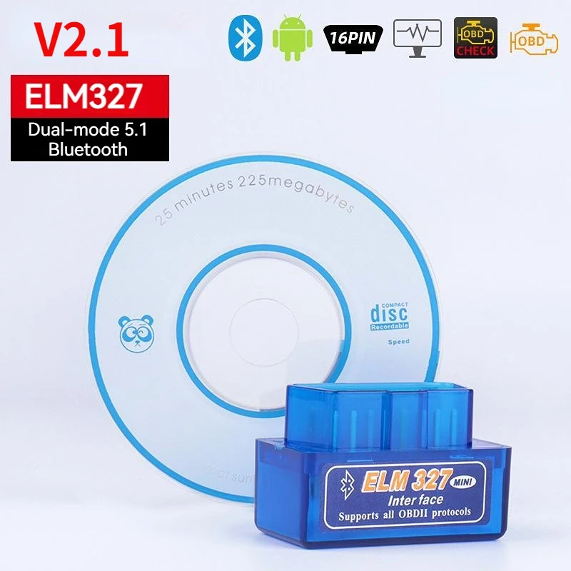 Bluetooth OBD2 Scanner Reader Dignostic Scanner OBD II Code Reader Real Time Display ELM327  Diagnostic Detector Automatic