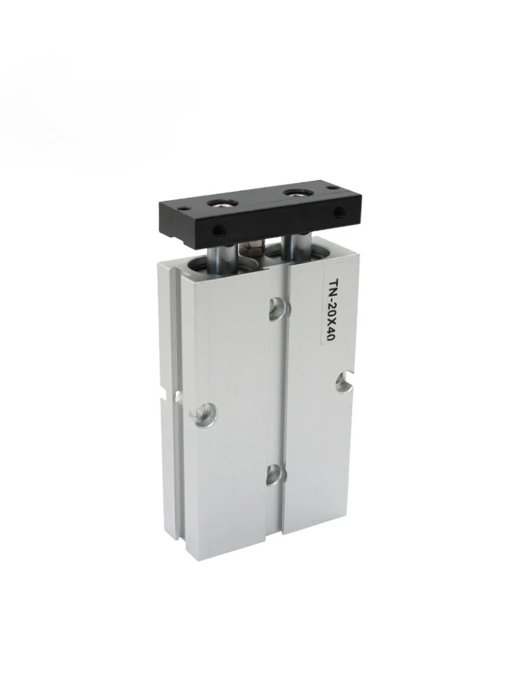 Siłownik pneumatyczny dwustronny z podwójną tuleją TN, cylinder pneumatyczny 10 16 20 25 32mm, stop aluminium, skok 30 40 50 60 80 100 150 200mm — 2