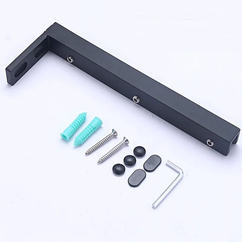1PCS Minimalist Shower Room Pull Rod Frameless Glass Door Seven Character Zipper Bathroom Partition Fixed Card Glass Support Rod