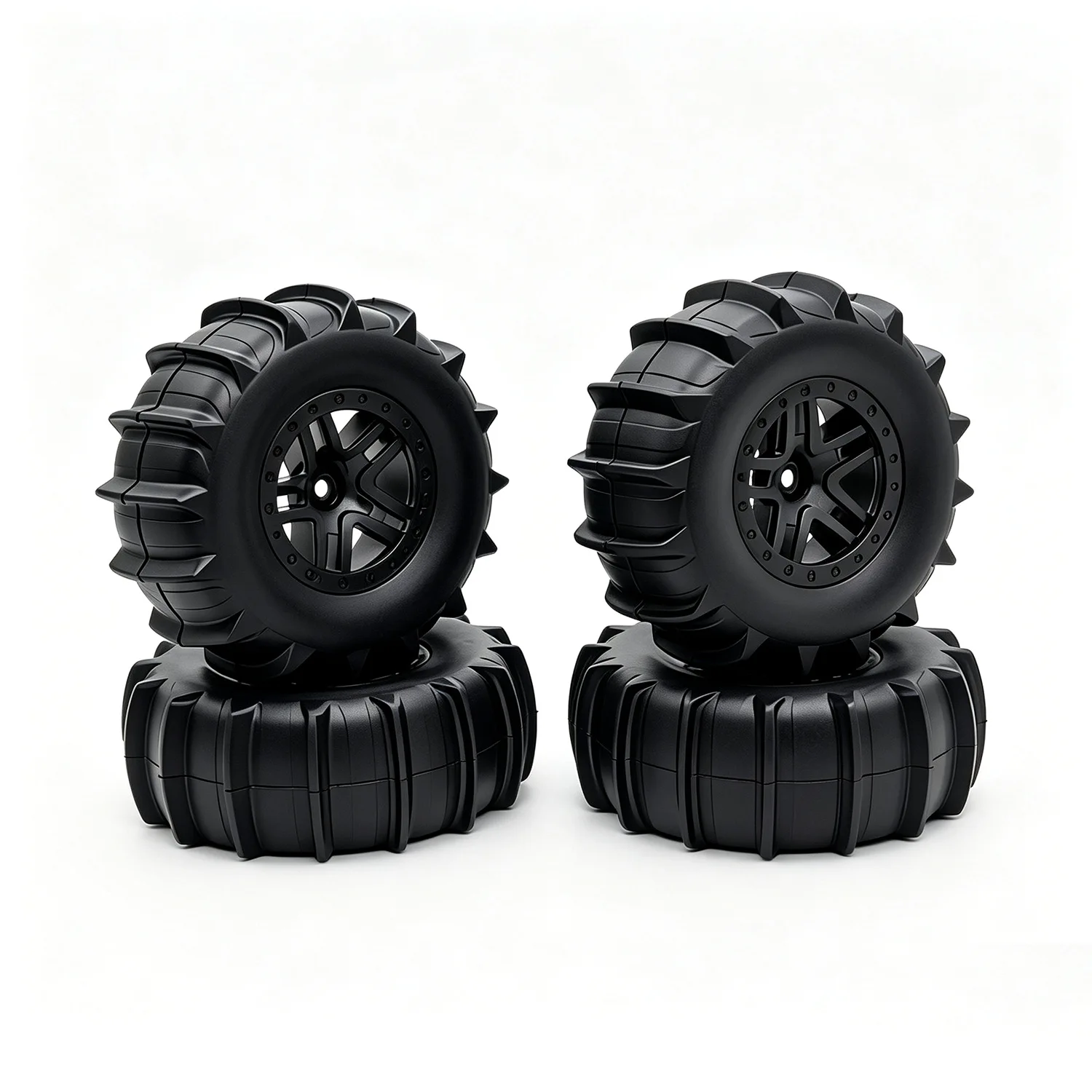 Austar Model 1/10 RC Short Course Truck Universal Water Floating Monster Off-Road Car Tire 4 PCS for Snow Beach Sand Digging
