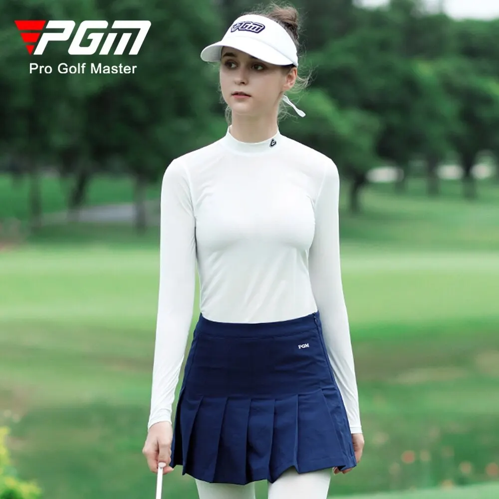 

PGM Golf Women's Ice Silk Sunscreen Shirts Quick-drying Breathable Ladies Clothes Golf Wear for Women YF443