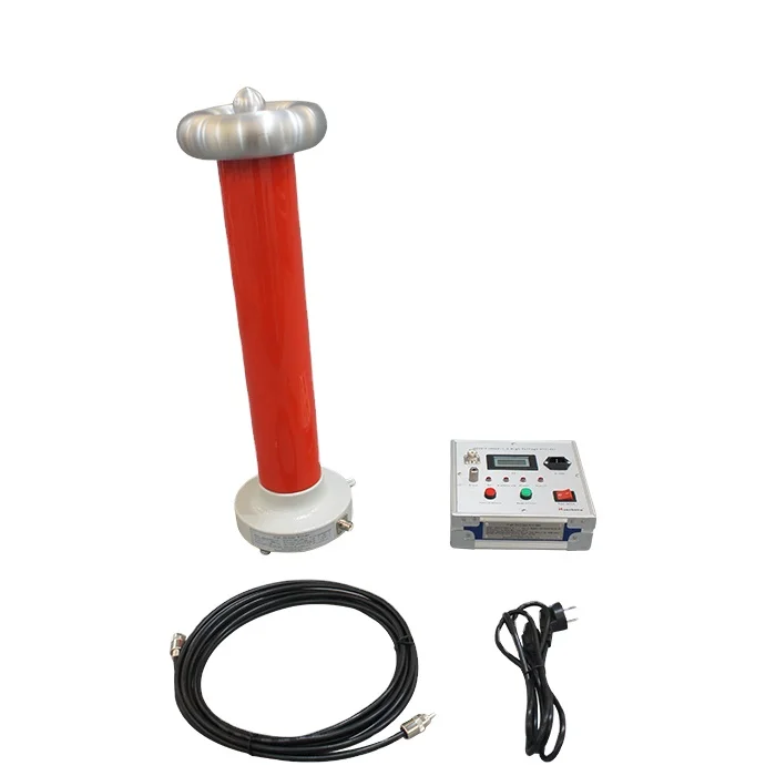 HZHG-F100kV-1.0 100KV Digital AC/DC Kilovoltmeter Portable Resistive Capacitive Electrical High Voltage Divider With Peak Meter