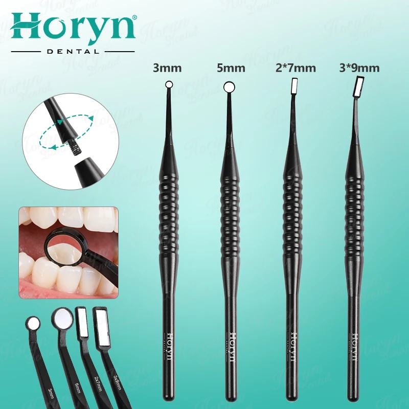 Dental Micro Mouth Mirror HD Front Surface Reflector Autoclavable Dentist Instrument for Endodontic Microsurgery Root Canal Tool