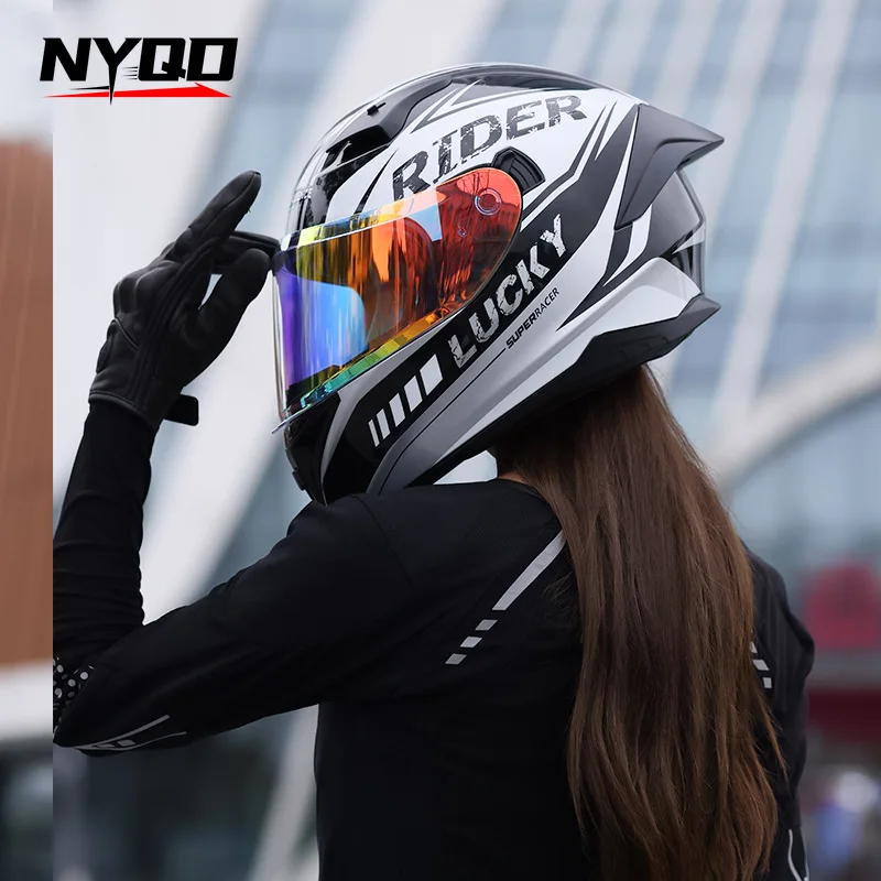 Motorcycle Helmets for Men and Women Retro Pedals for Cruising Suitable for All Seasons Personalized Anti Fog Full Helmets  헬멧