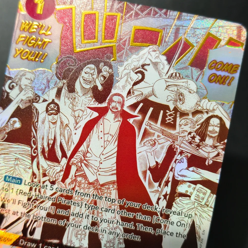 Self Made Proxy One Piece English Alternate Art Cross Guild Gum-Gum Giant My Era Begins! Come On!! We'll Fight You Game Card Toy view 6