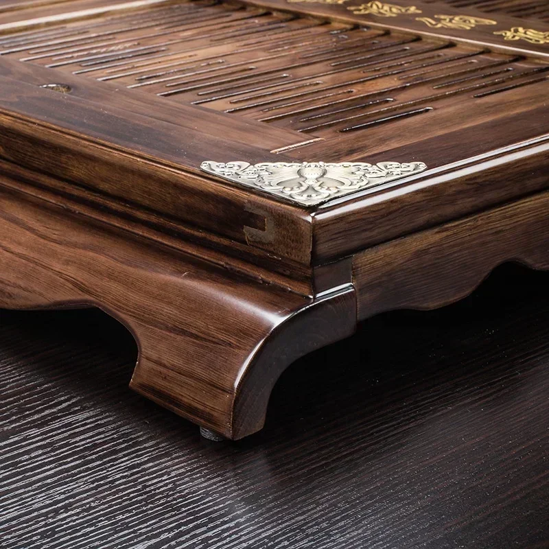 Wholesale wood tea tray high quality bamboo tea tray with cooker