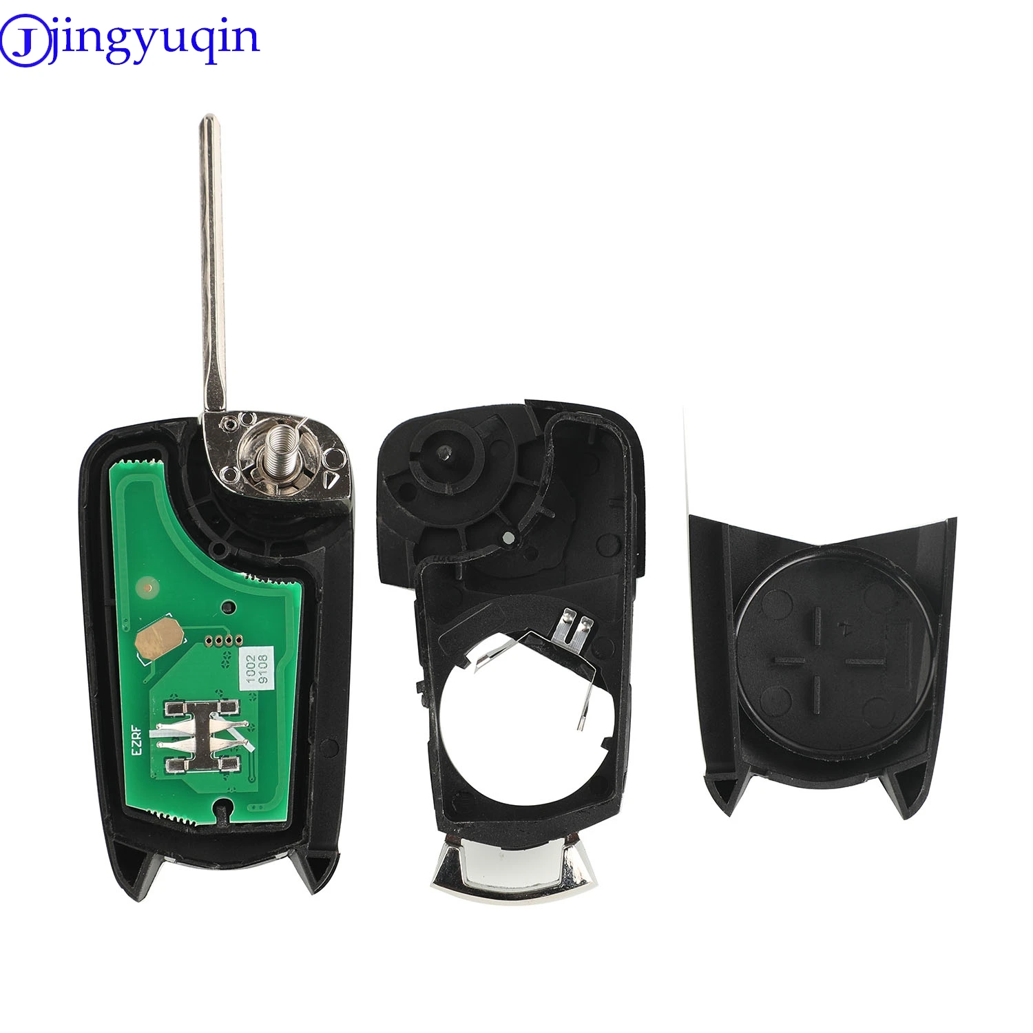 Jingyuqin nuevo control remoto 433Mhz ID46/PCF7946 llave de coche para Opel Vectra C Delphi-System Hu43 hoja plegable funda para llave Control