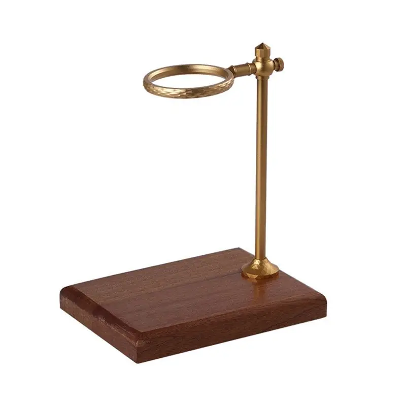 KSOL Pour Over Stand Coffee Station, Pour Over Coffee Dripper Adjustable Coffee Filter Stand Holder with Wooden Base