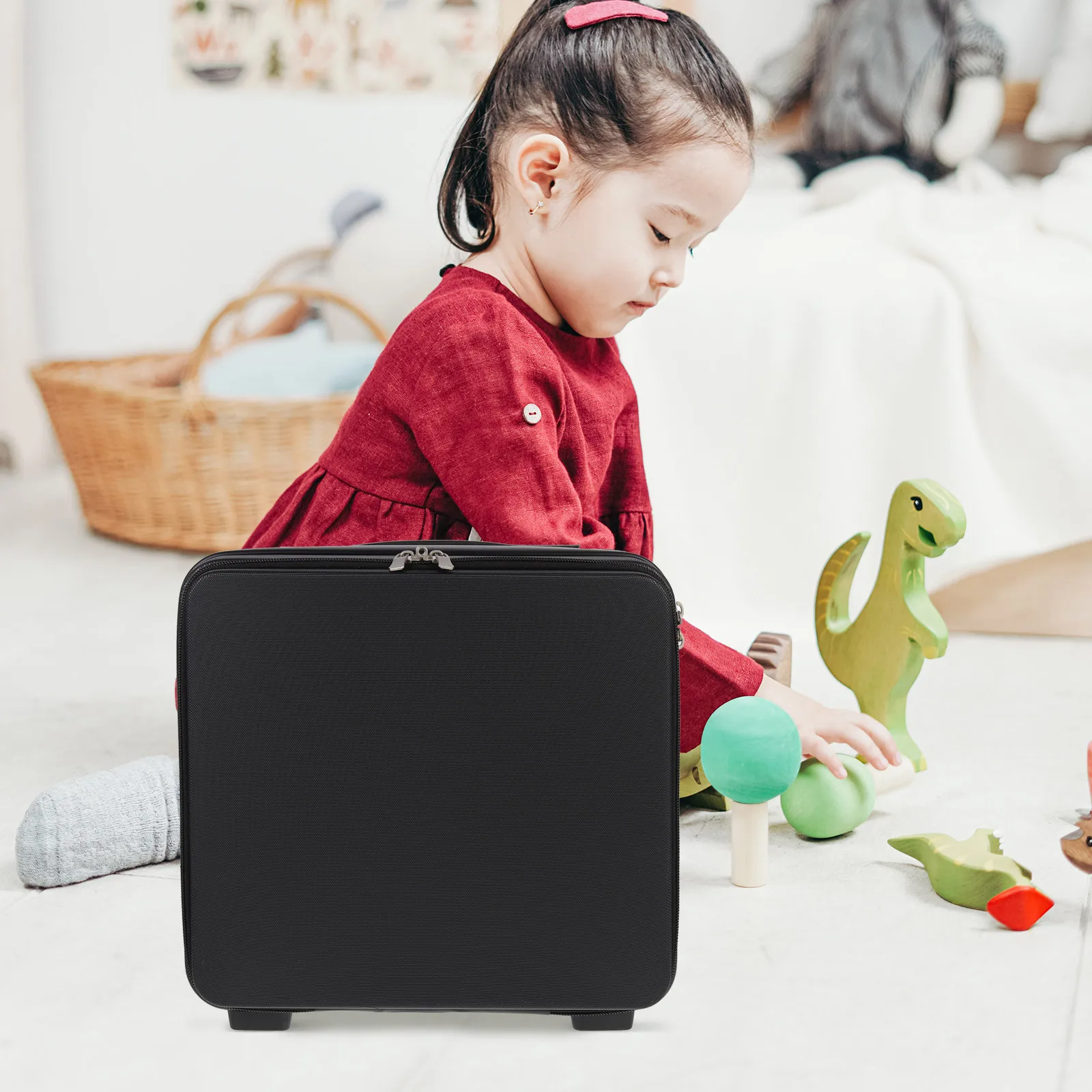 

Multifunctional Suitcase Travel 16-Inch Suitcase Duffle Bag Toiletry Storage Rubber ABS Case Makeup Supplies Box