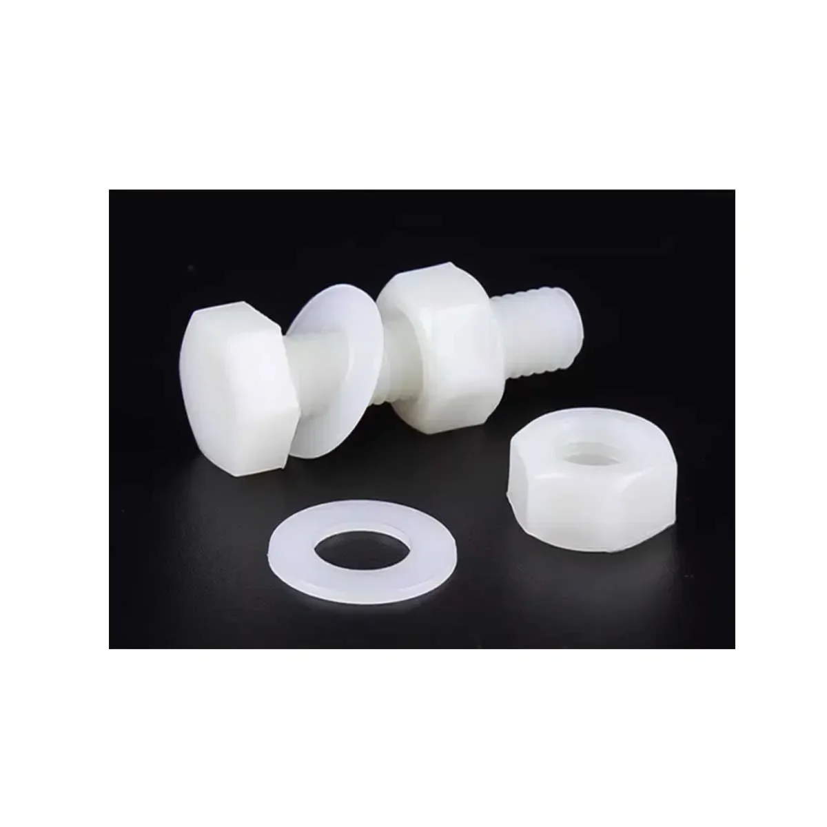 Nylon Outer Hexagon Screw Nut Flat Washer Set Combination/Plastic Insulated Bolt M3-M12