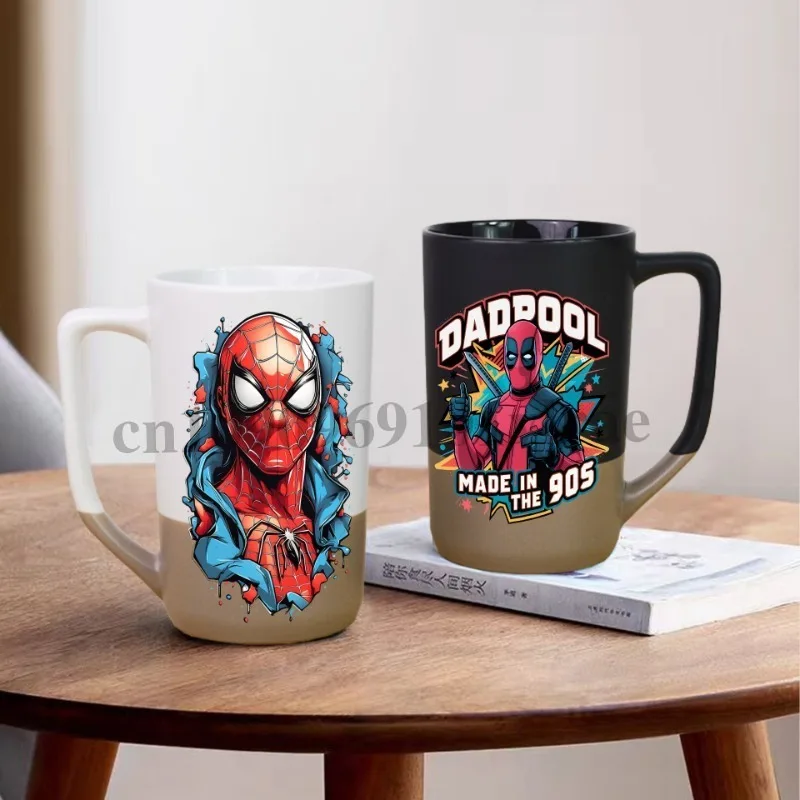 Spider-man Dead-pool Superhero UV DTF Wrap Transfer Water Bottle Mug Libbey Glass Can UV DTF Transfer Adhesive 3D Sticker Gift