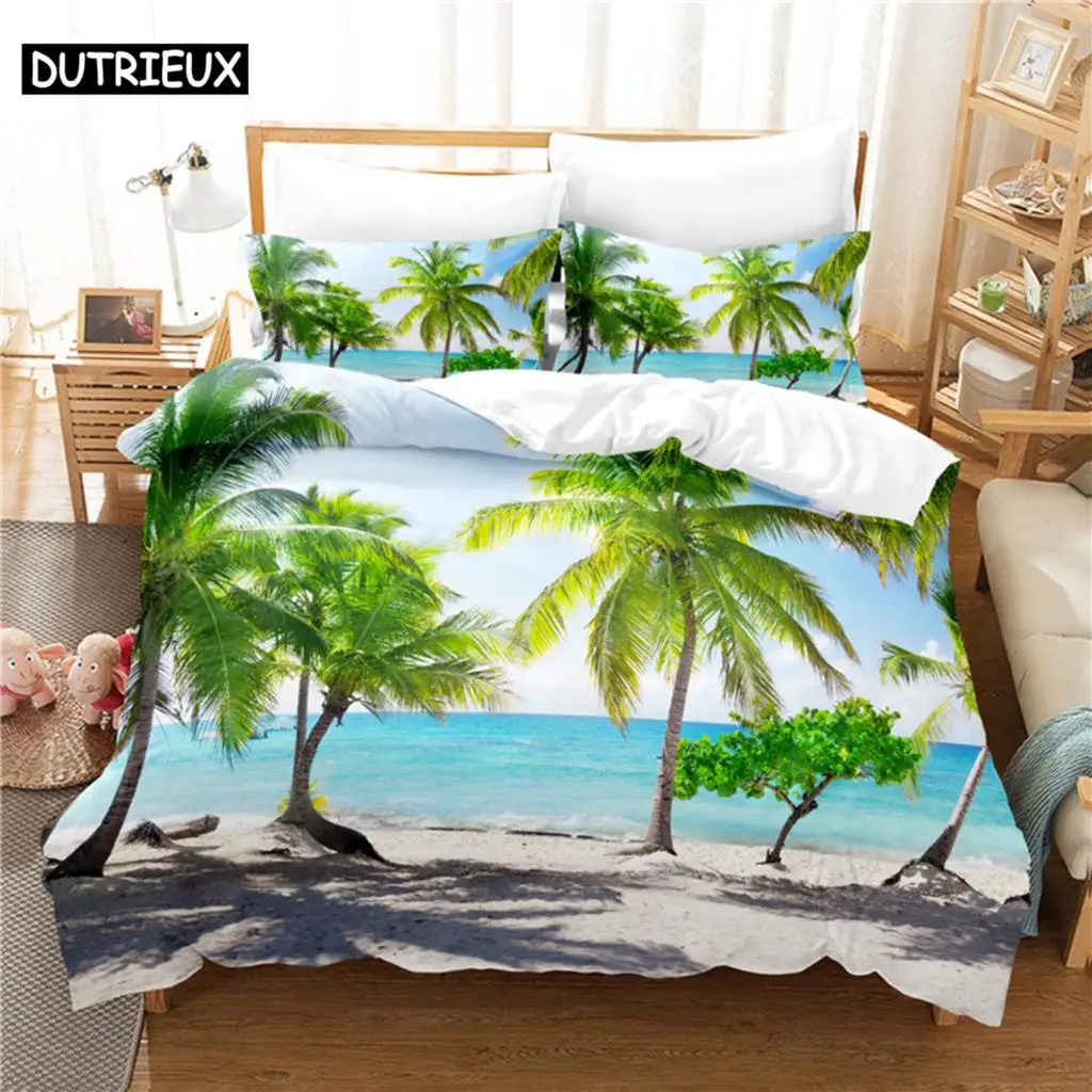 

Coconut Tree Bedding Set Duvet Cover Set 3d Bedding Digital Printing Bed Linen Queen Size Bedding Set Fashion Design