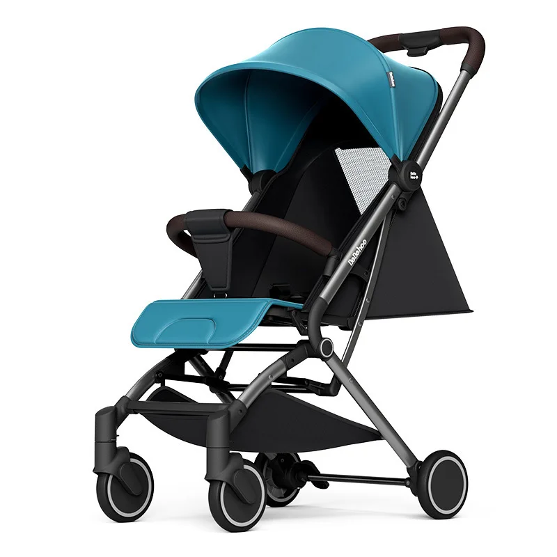 عربة أطفال بجيب من بيبيهو، خفيفة الوزن وقابلة للطي، يمكن الجلوس أو الاستلقاء لتنزه الأطفال، مثالية للرضع