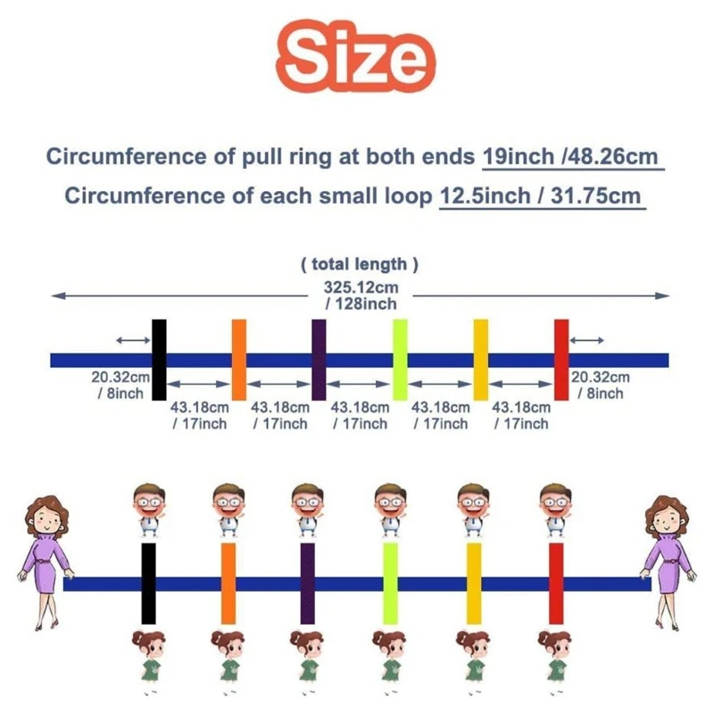 حبل المشي التعليمي من النايلون، حبل أمان للمدرسة، مقبض ملون، حبل قيادة لسلامة الأطفال لمرحلة ما قبل المدرسة