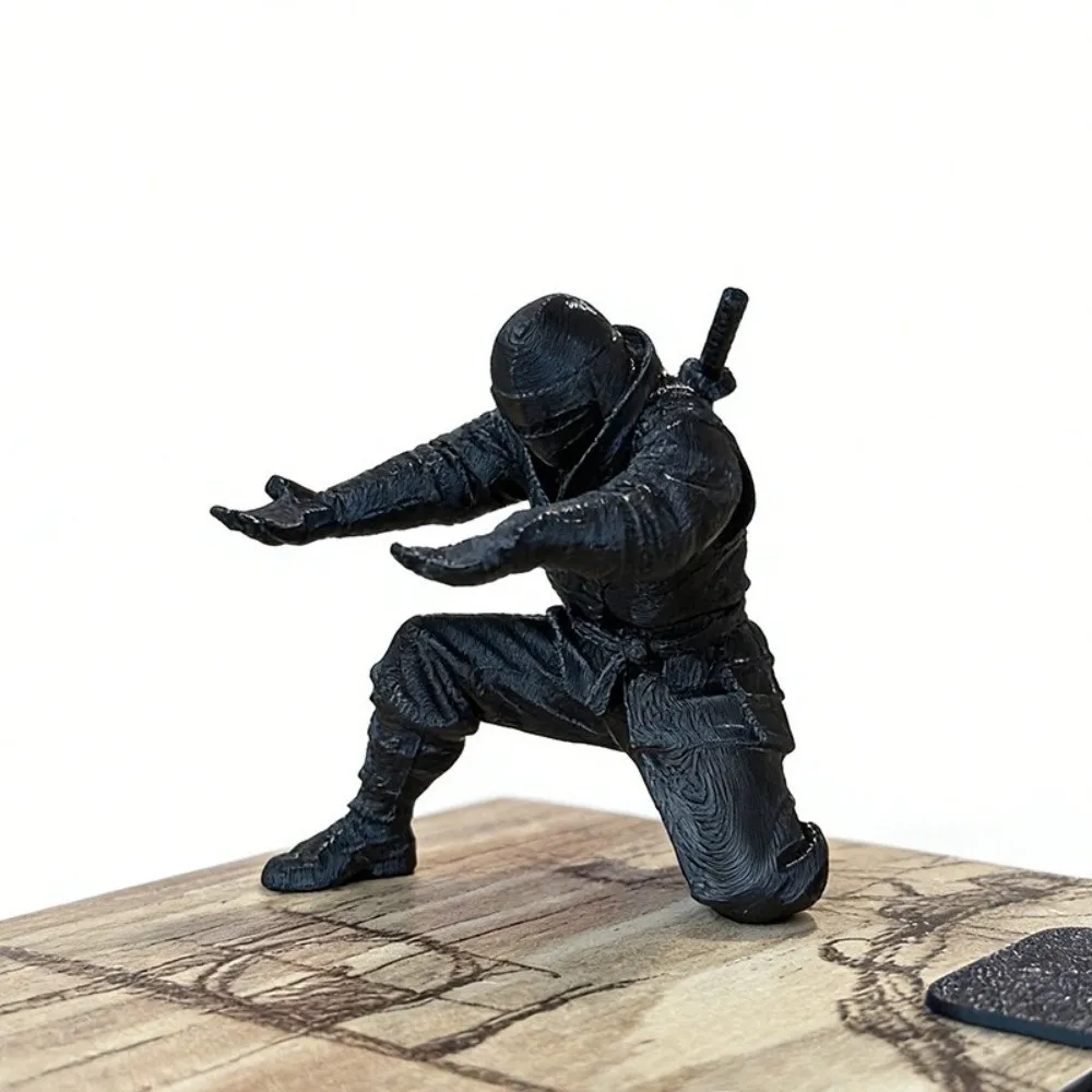 Exquisite Funny Ninja Ornaments Decorations Multi-functional Pen Holder Creative Desktop Accessory Birthday Gift
