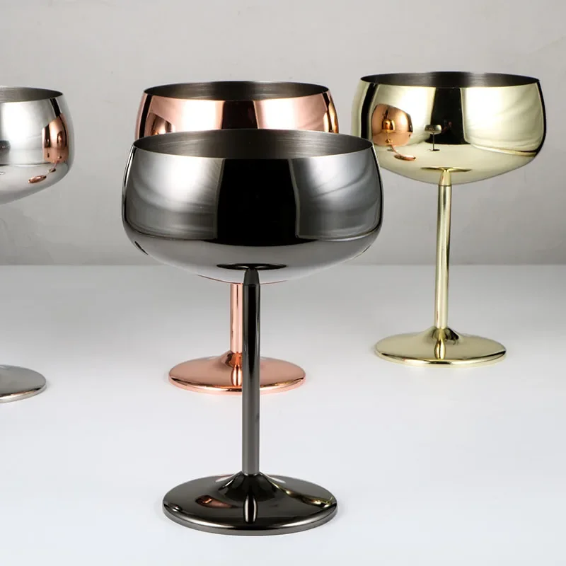 

304 stainless steel champagne cup Stemware bar household red wine cup big mouth martini wine cocktail cup