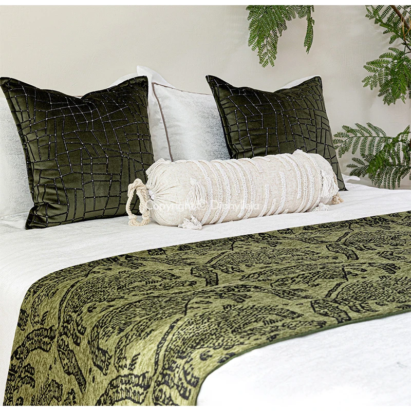 Diphylleia Mountain Tiger Woven Throw Blanket Retro Charm With Contemporary Luxury Decorative Rug Bed Scarf For Home Villa Hotel