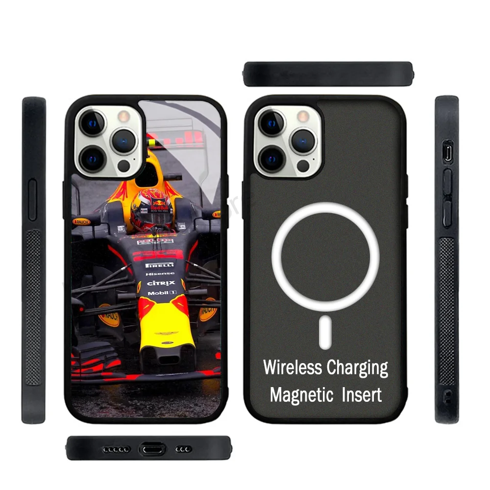 Formula 1 Phone Case Strong Magnetic For IPhone 15 14 13 Pro Max 11 12 Mini For Magsafe