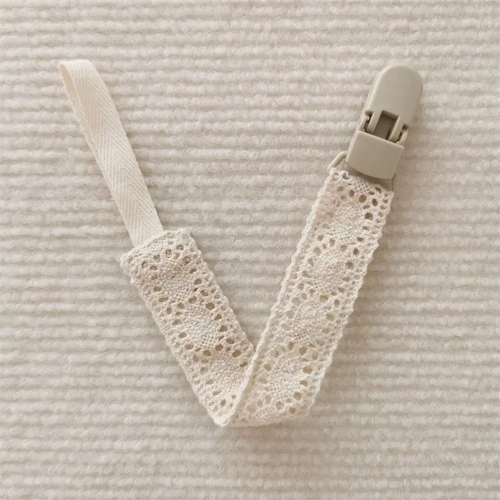 

Lace Baby Cloth Pacifier Chain Floral Adjustable Soother Holder Dummy Clips Teether Toys Straps Nipple Holder Clips Baby
