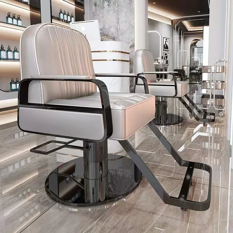 Makeup Luxury Professional Barber Chair Recliner Swivel Shampoo Barber Chair Salon Cadeira De Barbeiro Beauty Salon Furniture