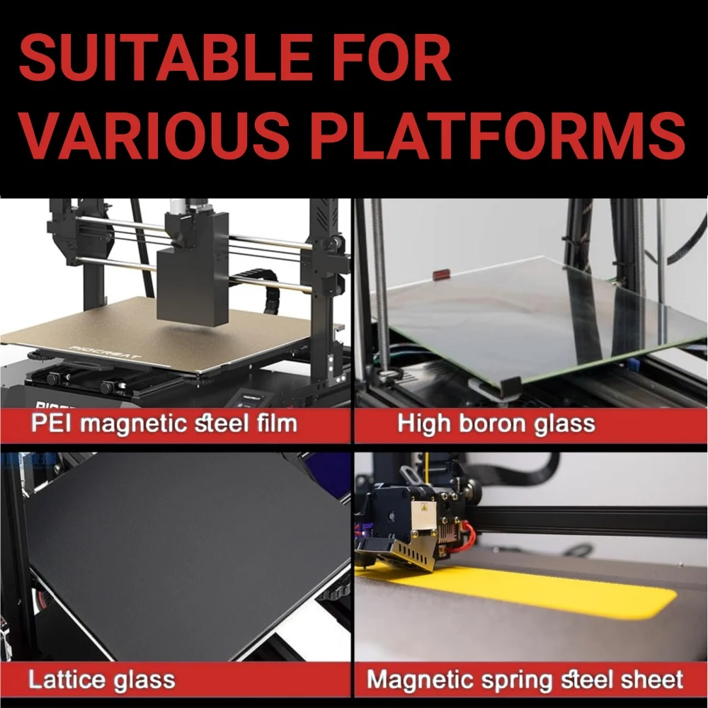 3D Printer Bed Adhesive Spray Strong Glue Anti-Warping Reduces Lift PLA ABS PETG TPU Filament Build Plate Printing Accessories view 5