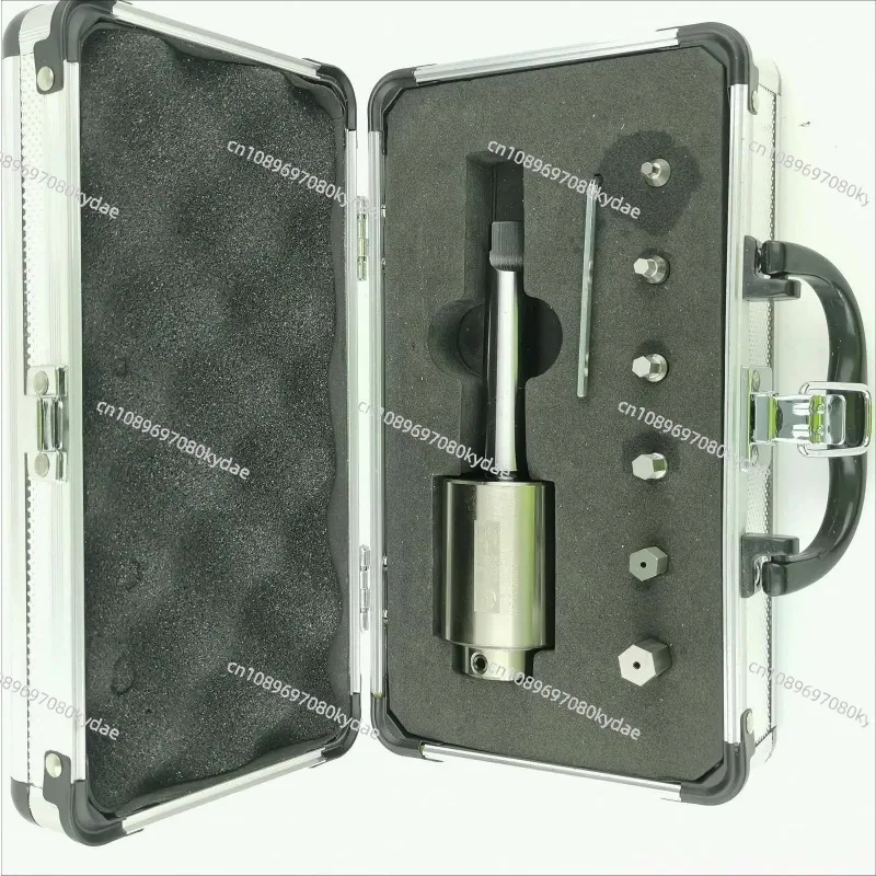 6 Heads Rotary Hexagon Hole Broach Tool Kit KC-CX08P3 with Morse 3# Holder