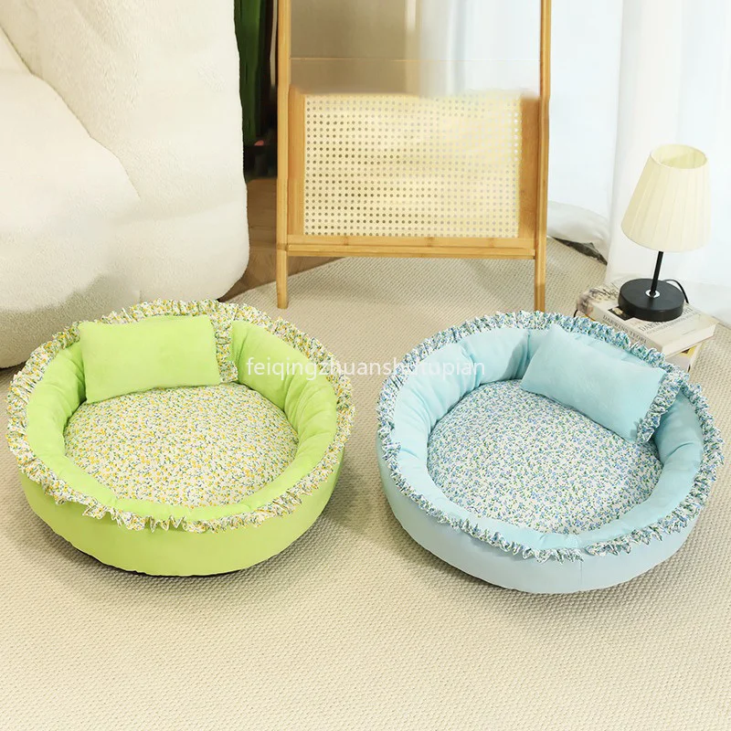 

Round Pet Nest Pad Warm Cat Nest Winter For Small Medium-Sized Dogs Common Pet Supplies For All Seasons Houses & Habitats