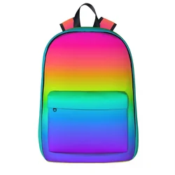 Neon Rainbow Ombre Backpacks Student Book bag Shoulder Bag Laptop Rucksack Fashion Travel Rucksack Children School Bag