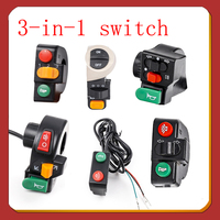 Electric Bike Scooter Motorcycle 22mm  Handlebar Switch  Horn Turn Signals On/Off Button Light Switch Accessories