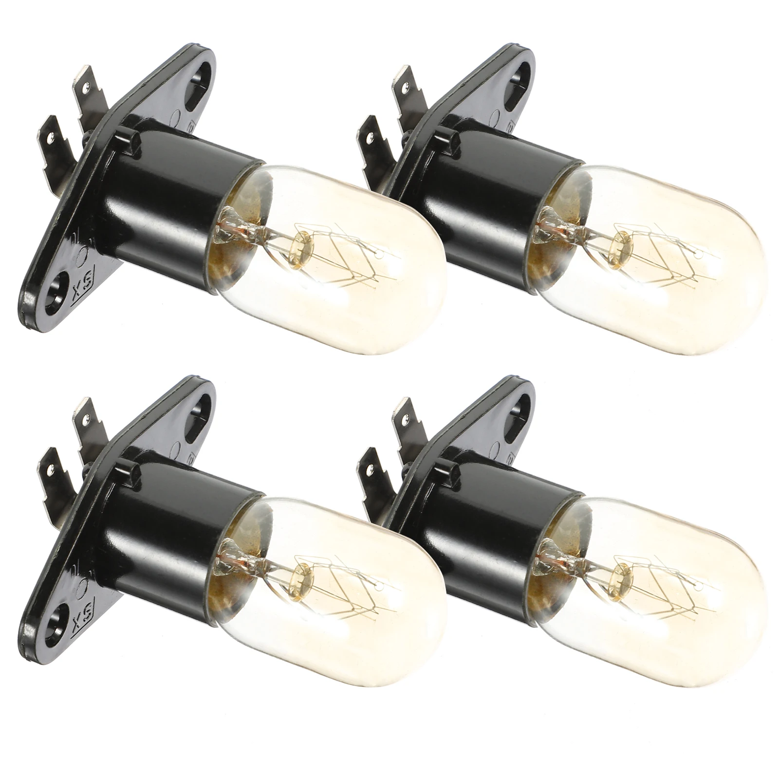 

4Pcs Microwave Bulb Lamp 240V 25W High Power Microwave Light Replacement Appliance Light Bulb for Oven Refrigerator